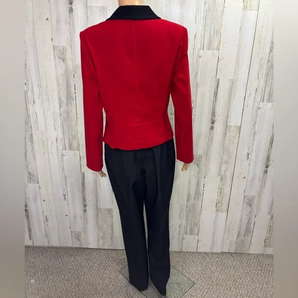 R& K Originals Vintage Red and Black Blazer with‎ Pants Set - Picture 7 of 13